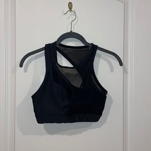 alo mesh asymmetrical sports bra